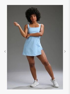 NWT Light Blue Square Neck Workout Tennis Dress XX XY “Legit Athletic Dress”